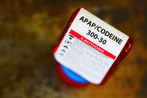 prescription codeine bottle and label